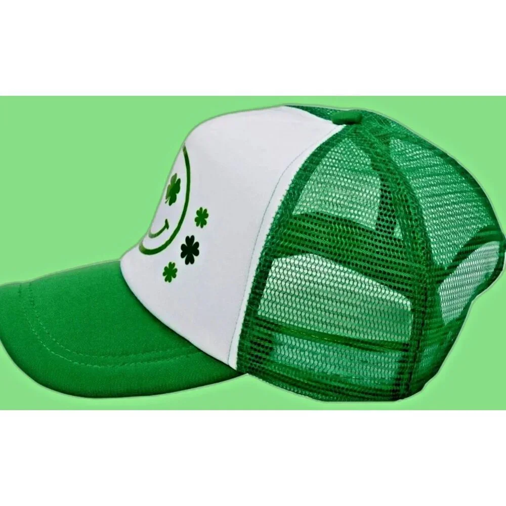 Smiley Face Hat Snapback Mesh Trucker Hat UNISEX NEW